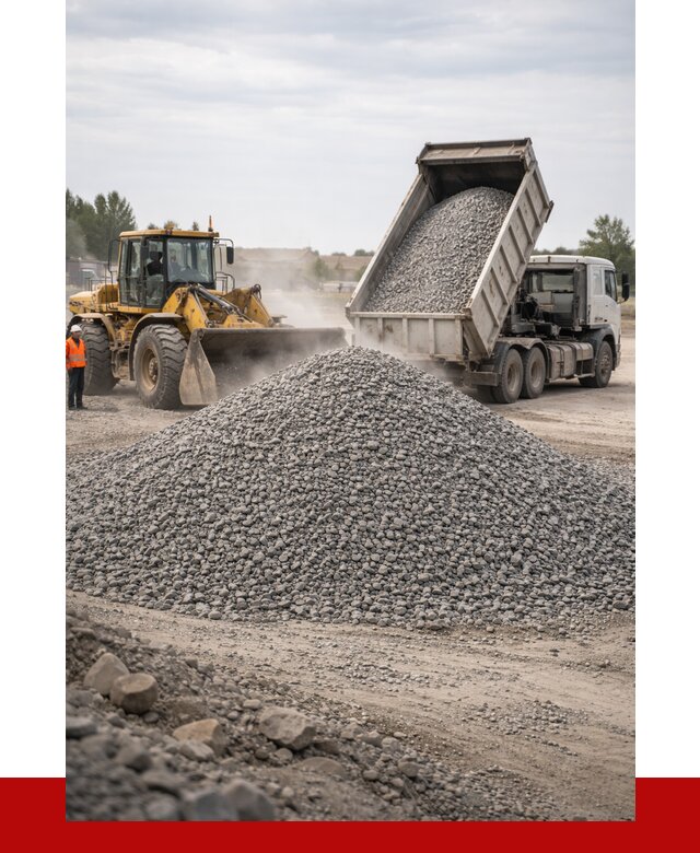 Купить щебень с доставкой в Гуково от 2567 руб. | ПРОНЕРУДГкв