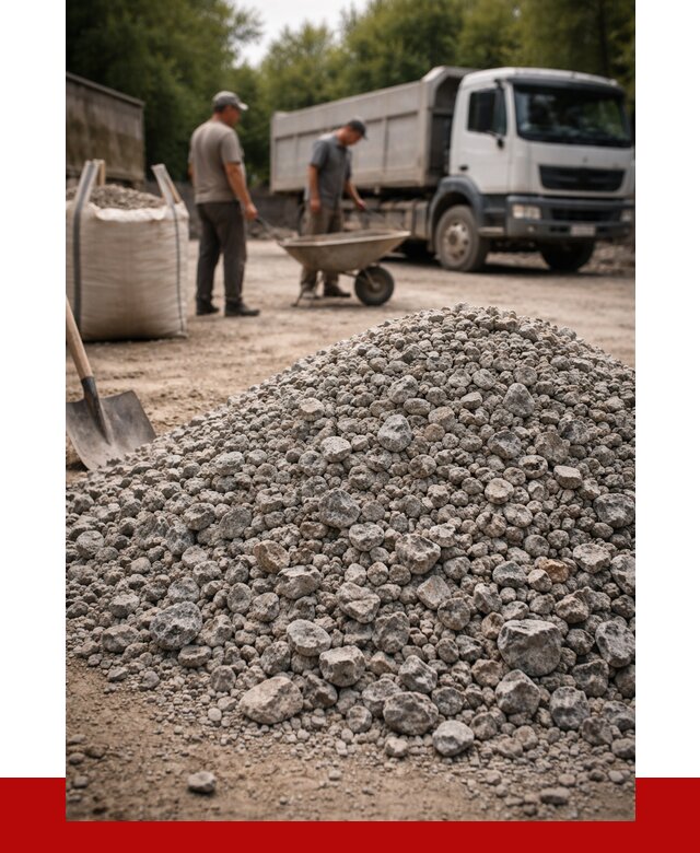 Гранитный щебень фракция 20-40 в Гукове от 3285 руб. ПРОНЕРУДГкв