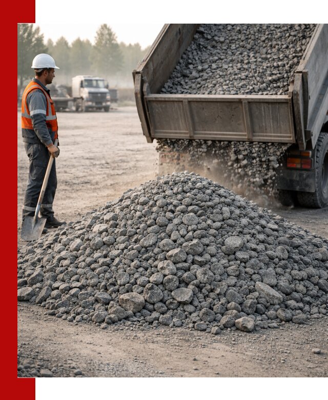 Гранитный щебень фракции 100–201 для строительства в Гуково