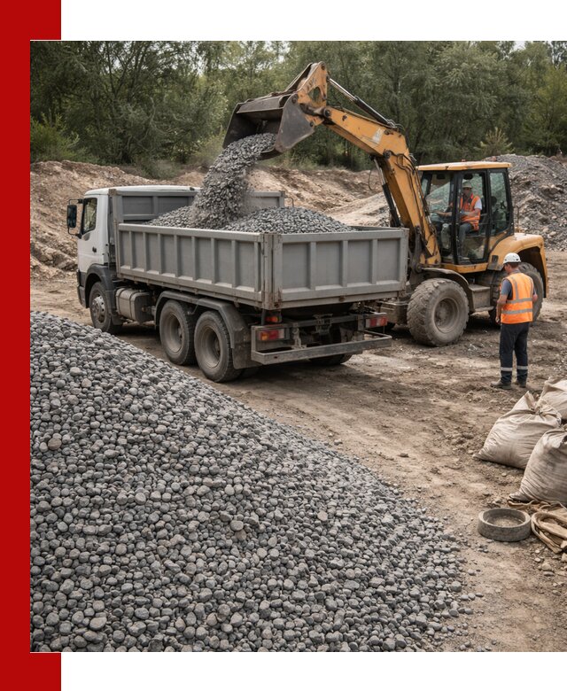 Доставка гравийного щебня в Гукове оптом и в розницу