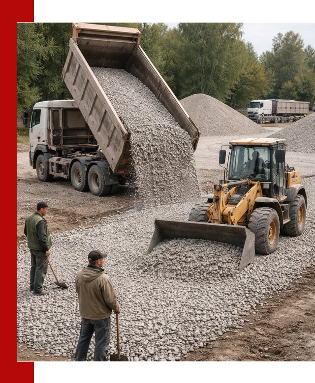 Купить гравийный щебень фракция 20-40 в Гуково с доставкой