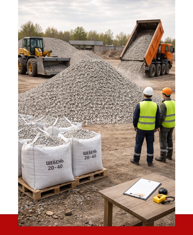 Известняковый щебень 20-40 в Гукове от 2156 р. ПРОНЕРУДГкв