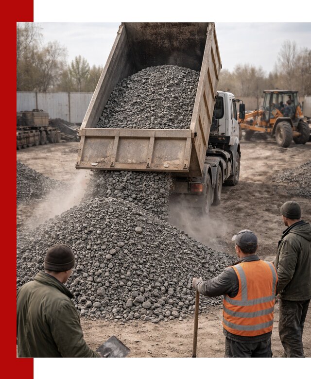 Доставка шлакового щебня в удобные сроки по выгодной цене в Гуково