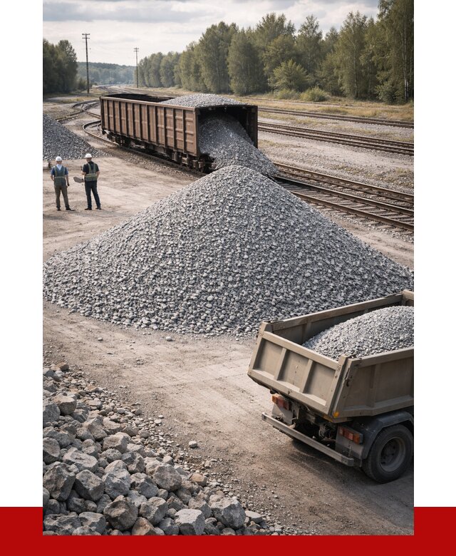 Железнодорожный щебень 20-60 в Гуково от 1745 р. | ПРОНЕРУДГкв