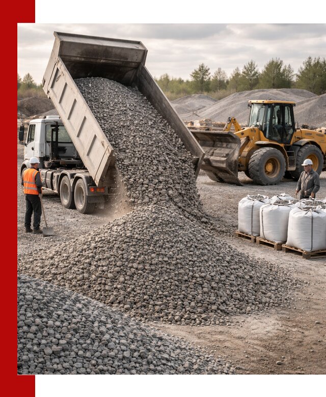 Бетонный щебень фракция 5–20 с доставкой в Гукове
