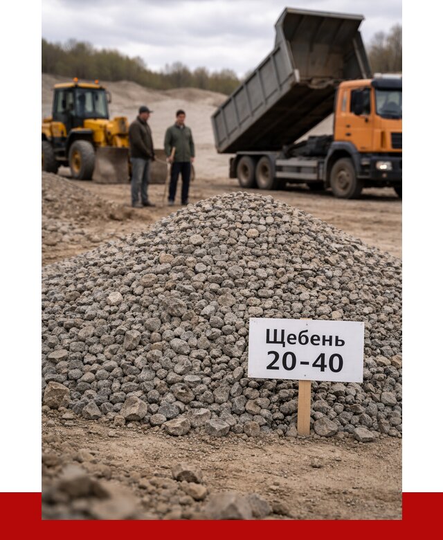 Бетонный щебень фракция 20-40 в Гукове от 2515 р. | ПРОНЕРУДГкв