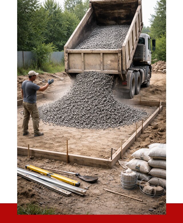 Купить щебень для фундамента в Гуково от 4620 р. | ПРОНЕРУДГкв