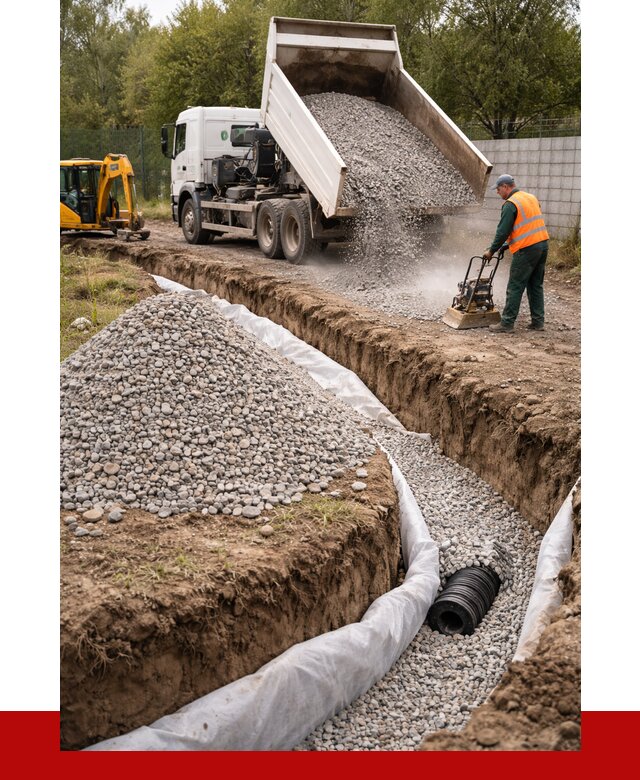 Щебень для дренажа в Гуково от 1899 р., ПРОНЕРУДГкв доставка