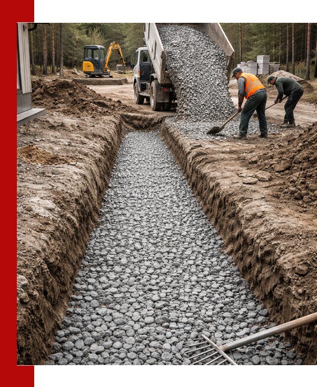 Щебень для дренажа с доставкой в Гуково высокого качества