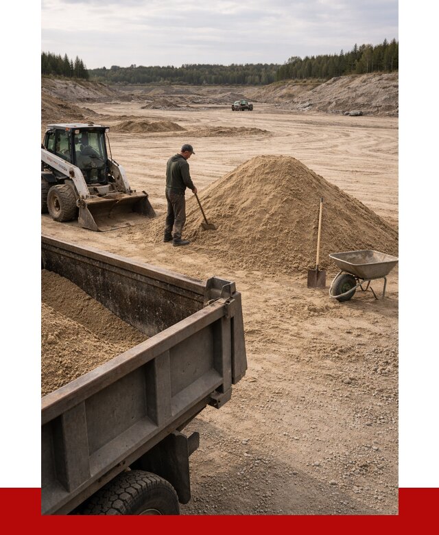 Карьерный песок среднезернистый в Гуково, от 2259 р. ПРОНЕРУДГкв