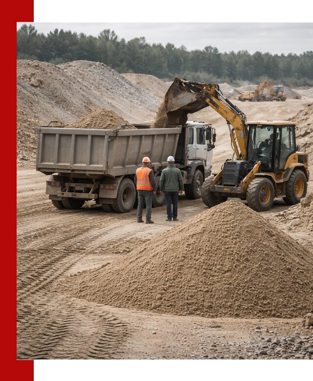 Карьерный среднезернистый песок с доставкой в Гуково