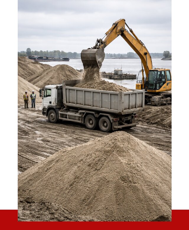 Купить речной песок навалом в Гукове от 1848 р., ПРОНЕРУДГкв