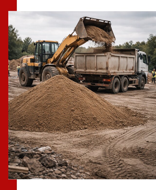 Доставка речного песка навалом в Гукове быстро и выгодно
