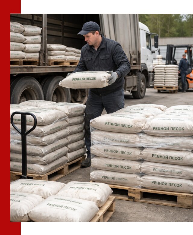 Речной песок в мешках с доставкой в Гуково