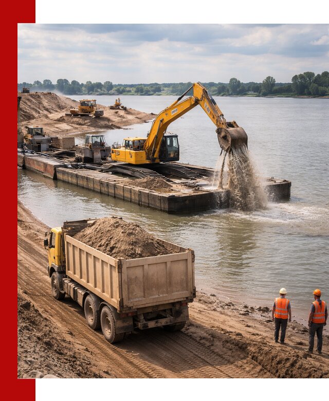 Намывной песок с доставкой в Гуково оптом и в розницу