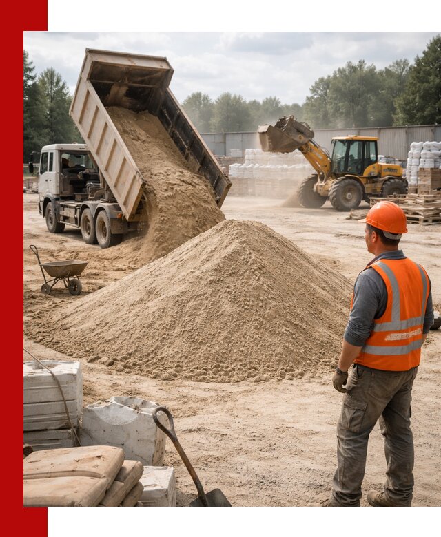 Доставка строительного песка с самосвалом в Гуково