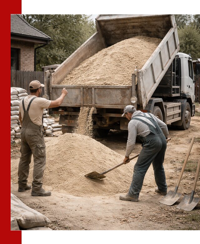 Песок для штукатурки с доставкой в Гуково качественный и чистый