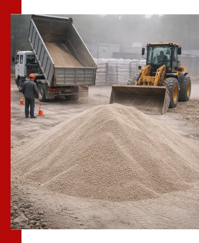 Кварцевый песок фракция 0–8 для стройработ в Гуково