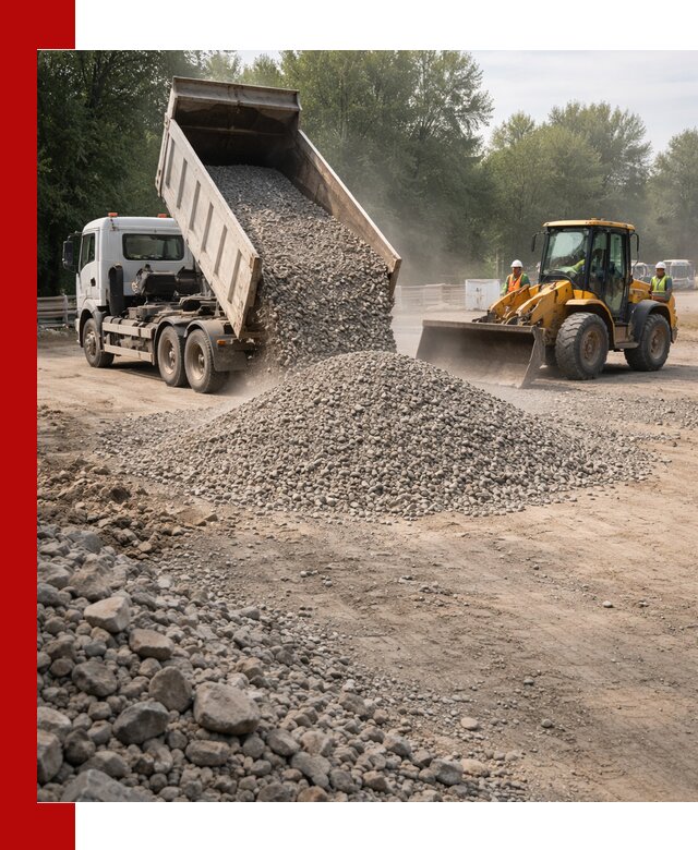 Гравий фракция 5–20 доставка в Гукове оптом и в розницу