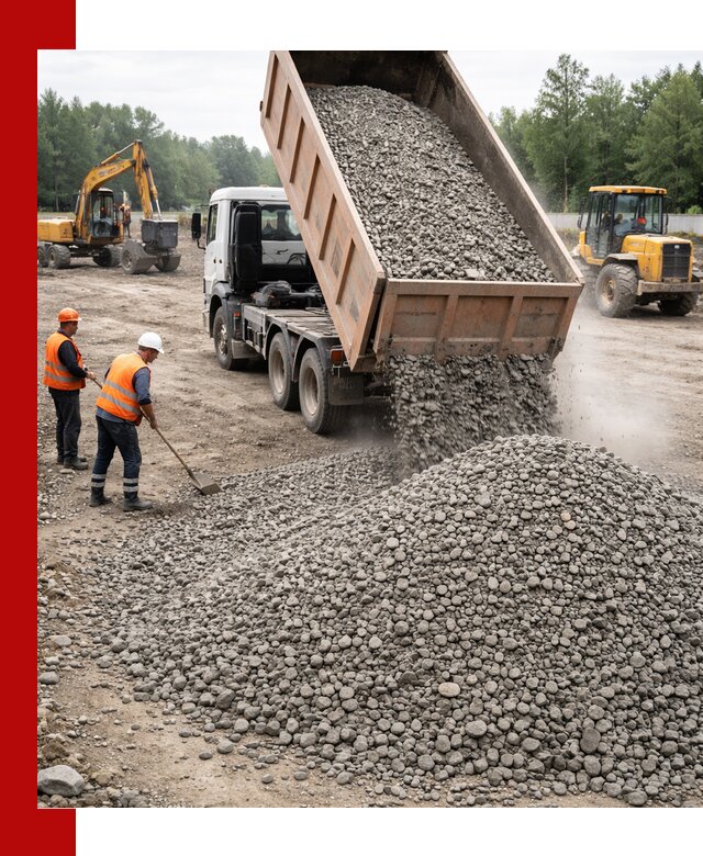 Доставка гравия фракции 40-70 в Гуково оптом и в розницу