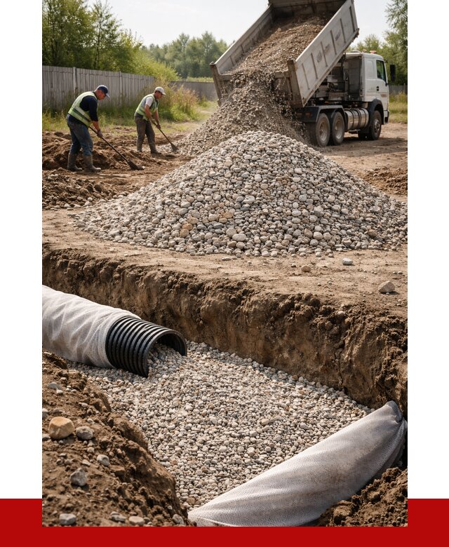 Гравий для дренажа в Гуково от 2259 р., доставка ПРОНЕРУДГкв