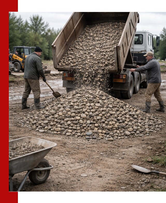 Доставка гальки речной оптом и в розницу в Гуково