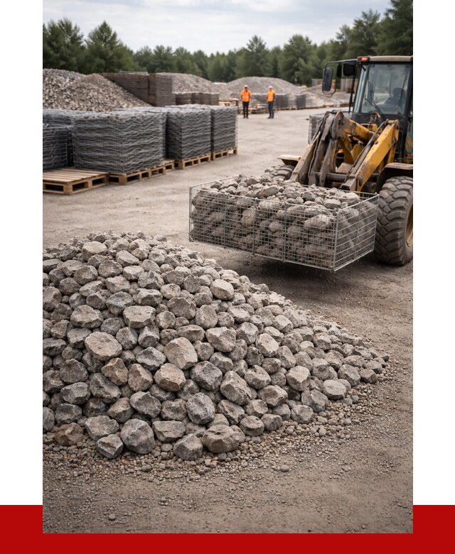 Камень для габионов фракция 70-150 в Гукове от 4312 р. | ПРОНЕРУДГкв