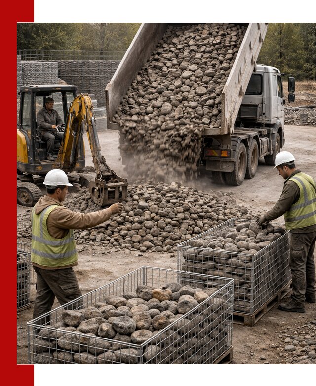 Камень для габионов фракция 100–201 в Гукове