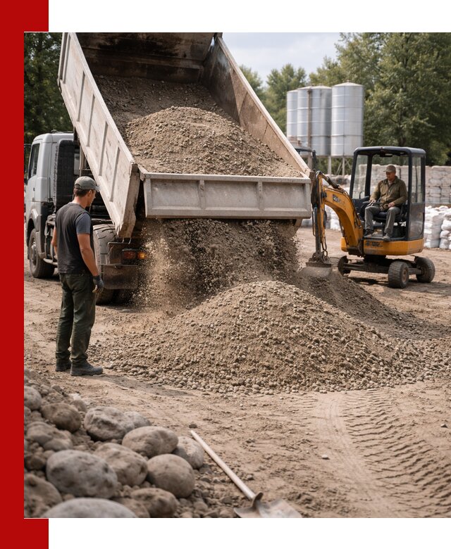 Доставка ПГС С3 в Гуково самосвалами и миксерами