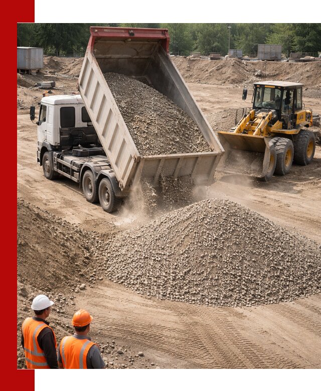 Щебень с песком (ЩГПС С2) с доставкой в Гуково
