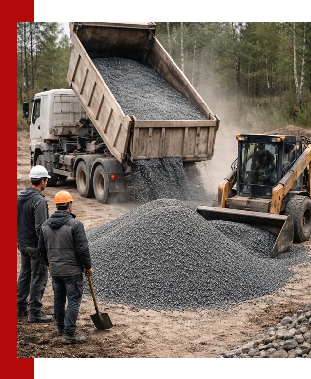 Гранитный отсев 0-5 с доставкой и разгрузкой в Гуково