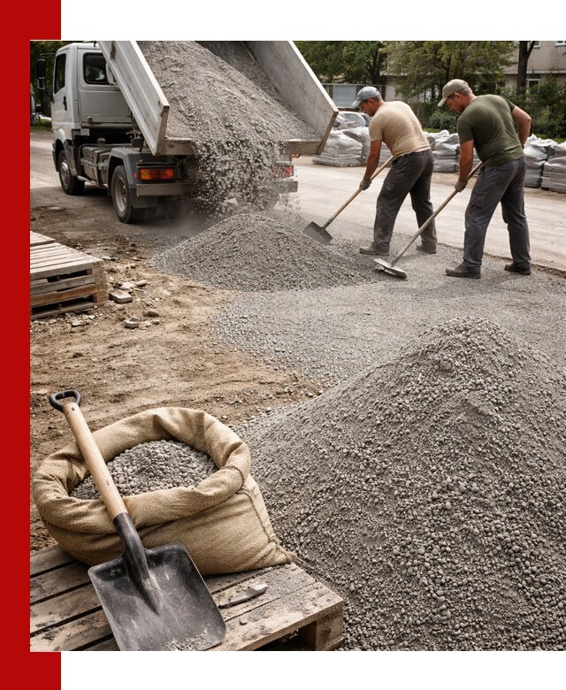 Отсев для тротуарной плитки в Гукове — доставка и укладка