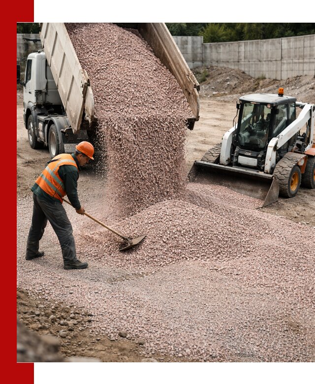 Крошка розовый гранит с доставкой в Гукове от производителя