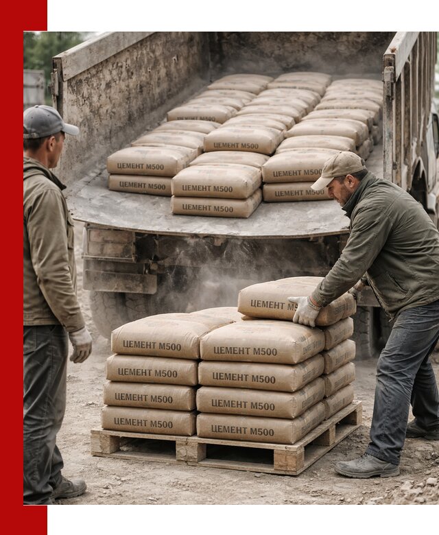 Цемент М500 с доставкой самосвалом в Гуково