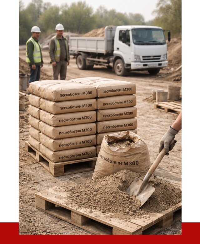 Пескобетон М300 в Гуково с доставкой от 4774 р. за куб | ПРОНЕРУДГкв