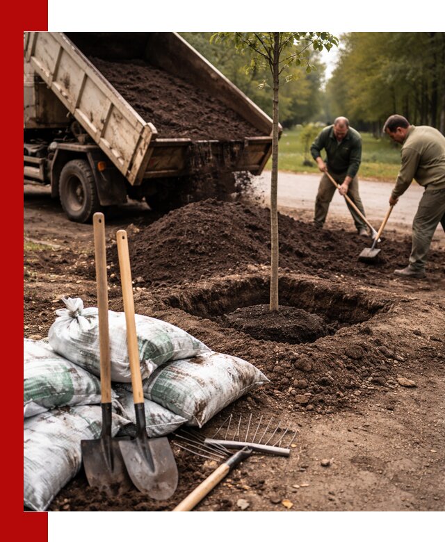 Грунт для посадки деревьев в Гуково — доставка и подготовка почвы