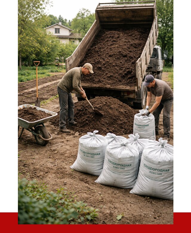 Плодородная смесь в Гуково от 4312 р./куб с доставкой | ПРОНЕРУДГкв