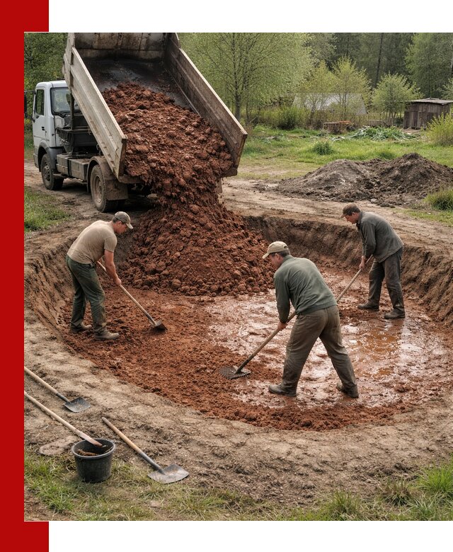 Купить качественную глину для пруда в Гуково