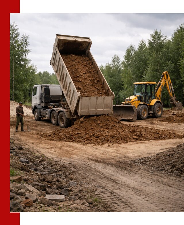 Доставка суглинка самосвалами в Гуково подсыпка и планировка