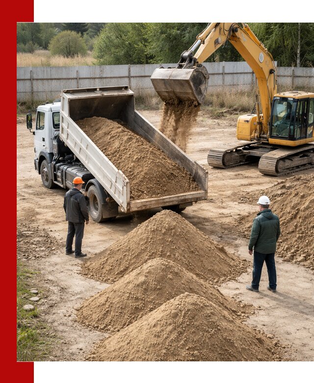 Доставка супеси вагонными и автопартиями в Гуково