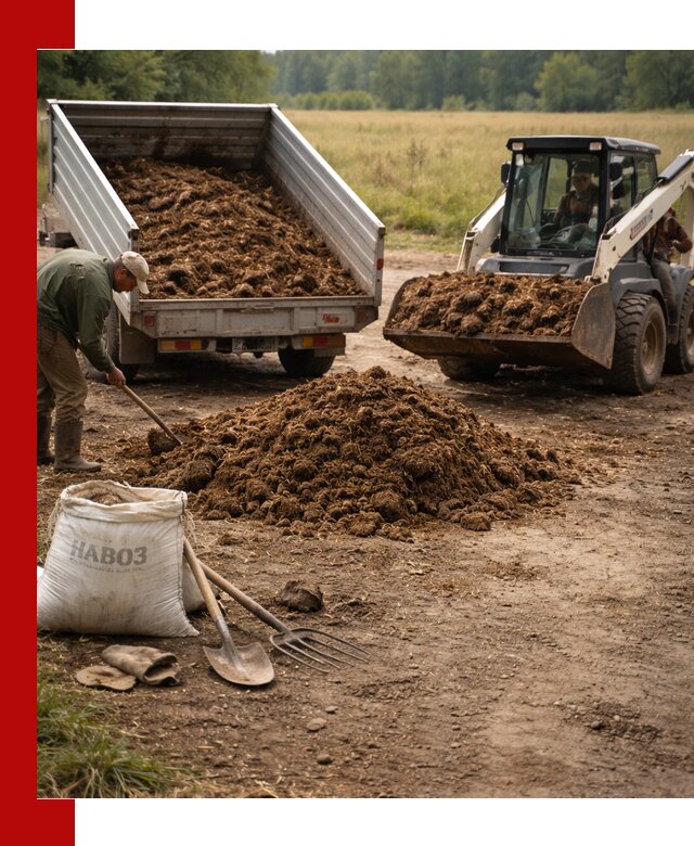 Доставка конского навоза в Гуково с разгрузкой и доставкой на объект