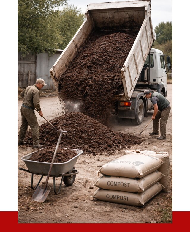 Купить компост в Гуково от 4312 р. за куб с доставкой | ПРОНЕРУДГкв