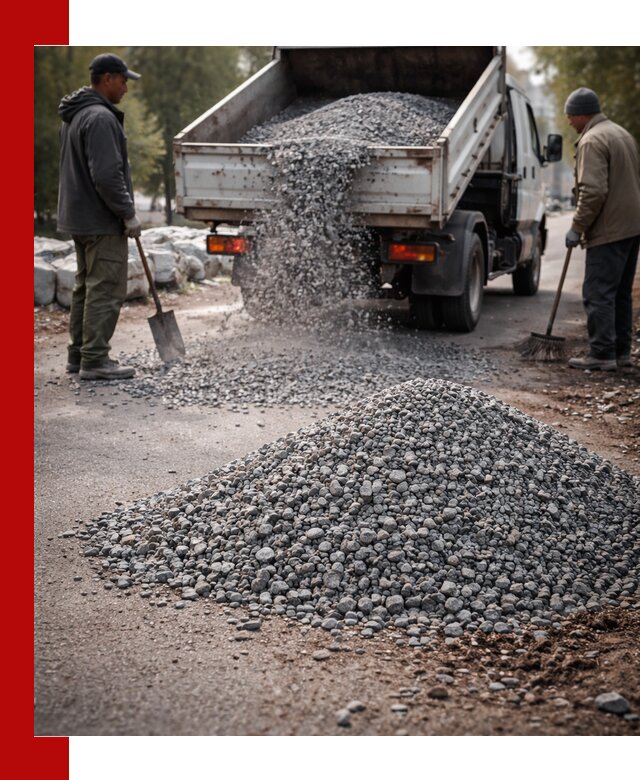 Гранитная крошка для посыпки дорог и тротуаров в Гуково