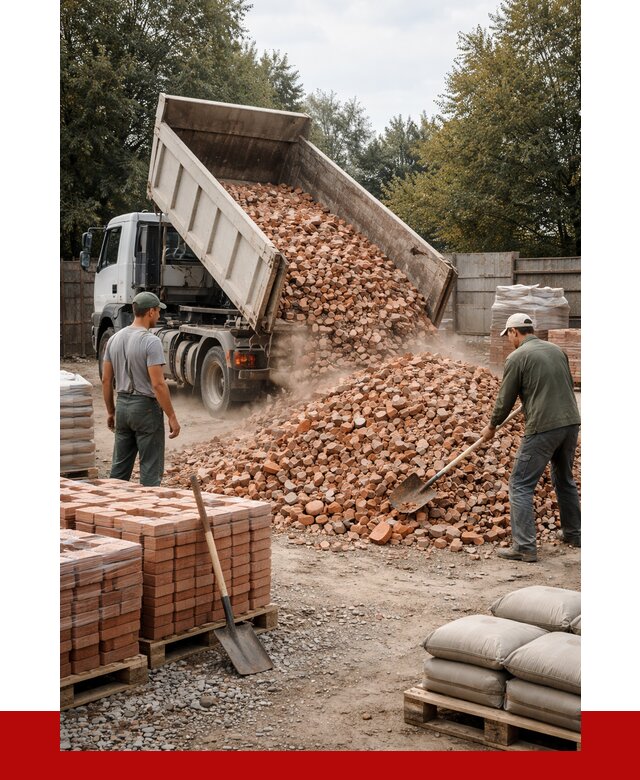 Бой кирпича в Гуково с доставкой от 4312 руб/куб | ПРОНЕРУДГкв