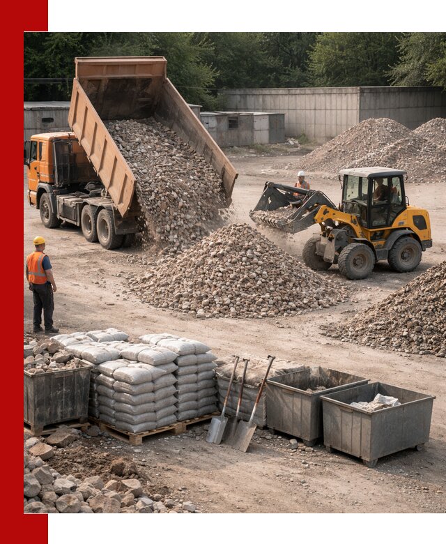 Вторичные материалы для отсыпки в Гуково — поставка и доставка