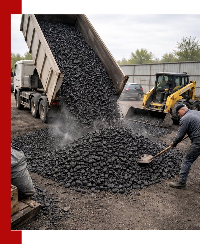Доставка угля орех в Гуково оптом и в розницу