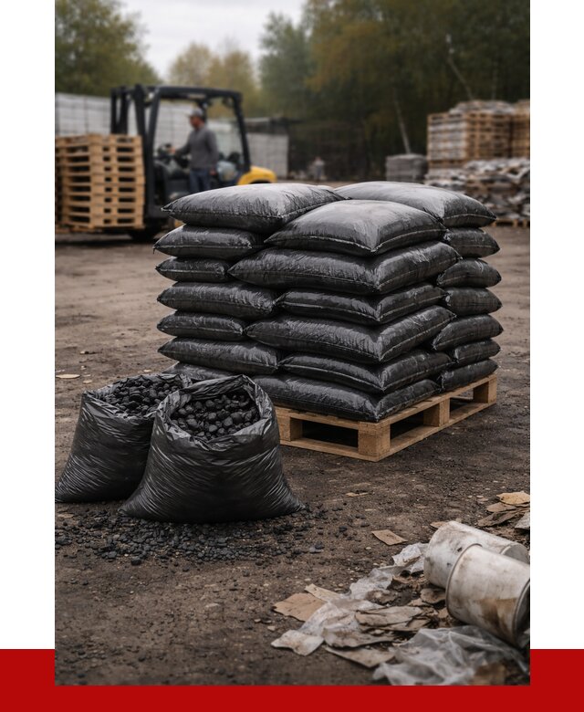 Купить уголь в мешках с доставкой в Гуково от 7700 р. | ПРОНЕРУДГкв