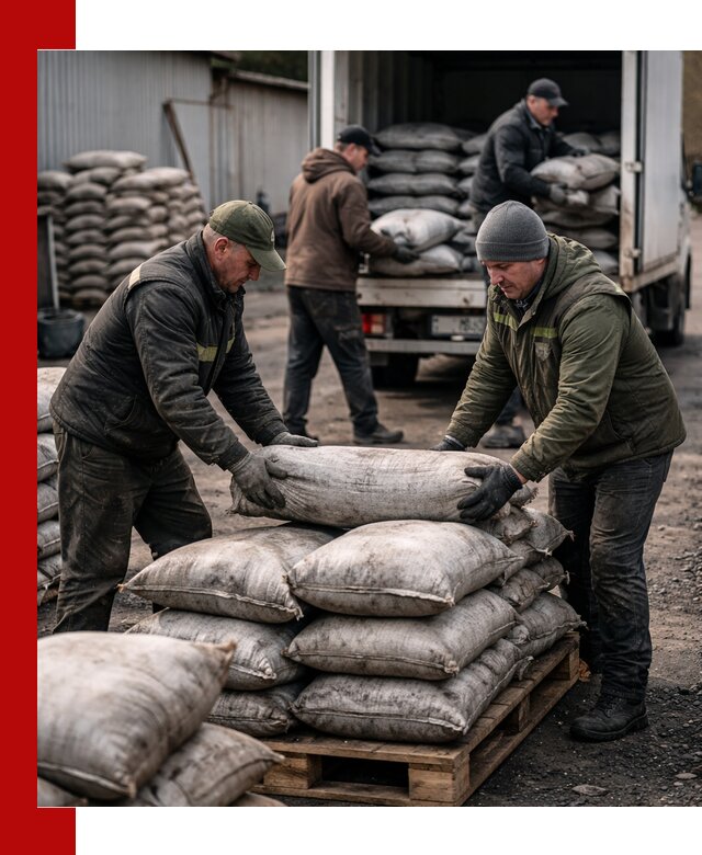 Доставка угля в мешках по выгодным ценам в Гуково