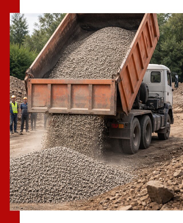 Доставка сыпучих материалов самосвалом в Гукове быстро и надежно