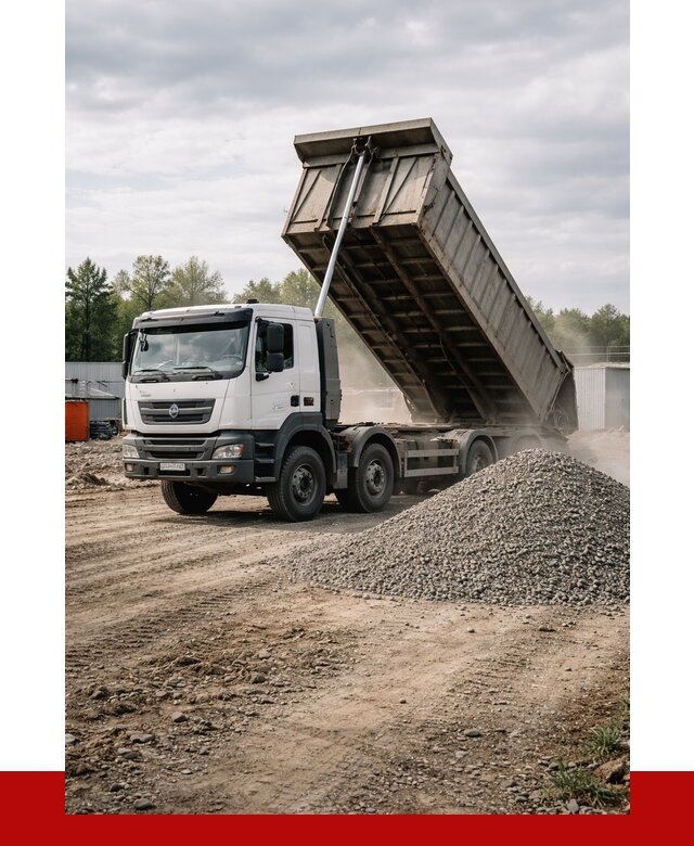 Доставка самосвалом 40 кубов в Гуково от 9239 р. | ПРОНЕРУДГкв